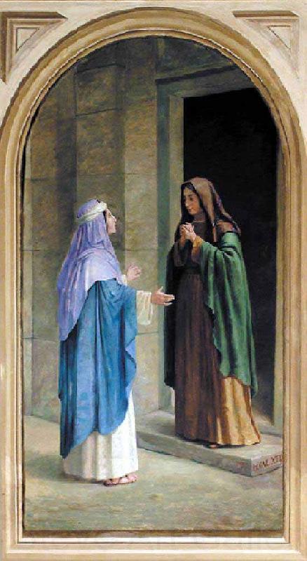 Benedito Calixto The Visitation of the Virgin to Saint Elizabeth Norge oil painting art